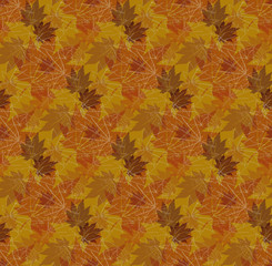 Maple leaf autumn patterns seamless