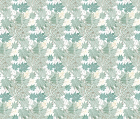 Maple leaf autumn patterns seamless