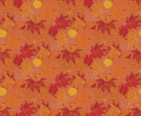 Maple leaf autumn patterns seamless