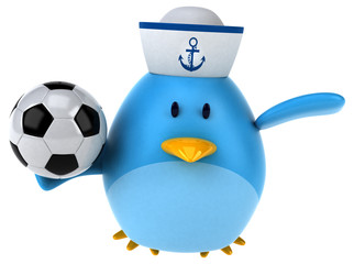 Blue bird - 3D Illustration