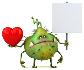 Fun germ - 3D Illustration