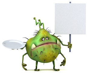 Fun germ - 3D Illustration