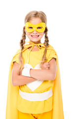 superhero girl with crossed arms