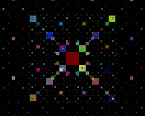 Background of different squares