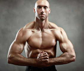 athletic muscular man