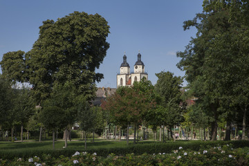 Wittenberg city of Reformation and Maarten Luther. Sachsen-Anhalt Churck Park