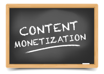 Obraz premium Blackboard Content Monetization