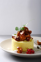 Potato with mushrooms