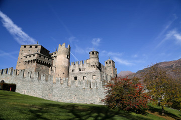 Fenis Castle in Aosta Valley