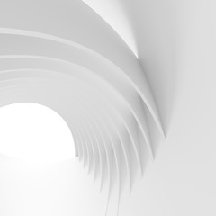 Minimal Geometric Wallpaper. White Abstract Circular Background