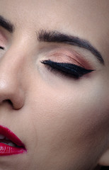 Beautiful face, close up shot