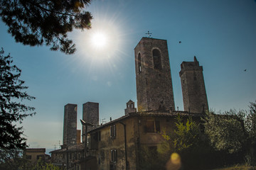 Skyline von san gimignano 