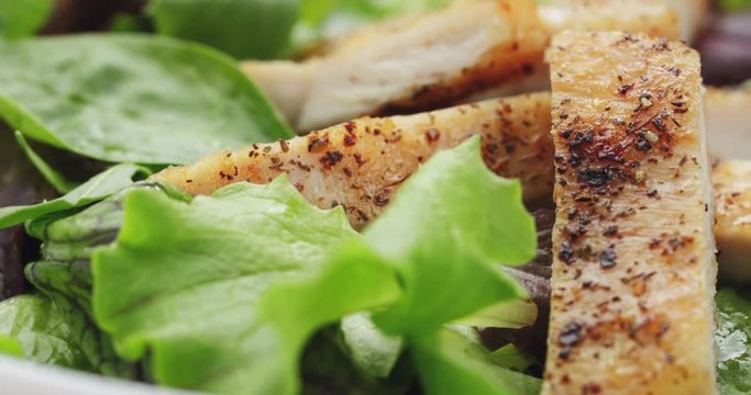 roasted chicken with mix salad