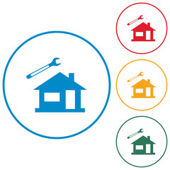 Plumbing work symbol icon