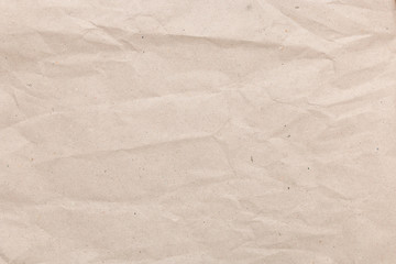 Fototapeta premium Brown wrinkle recycle paper background, Eco paper background