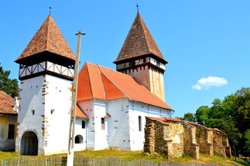 Fortified medieval saxon evangelic church  in Veseud, Zied, is a village in the commune Chirpăr from Sibiu County, Transylvania, Romania, first attested in 1379
