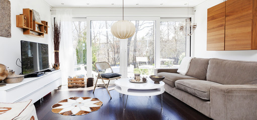 fancy living room interior banner