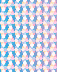 Abstract pastel pattern with circles