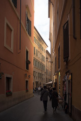 small street in rome