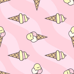 vector seamless pattern. Sweets concept. 032