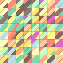 vector mosaic seamless pattern. Geometric texture concept. 064