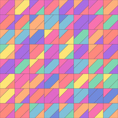 vector mosaic seamless pattern. Geometric texture concept. 087