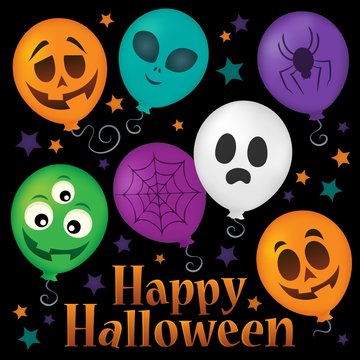Happy Halloween sign thematic image 6