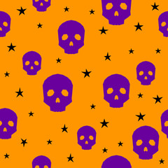 Happy halloween seamless pattern background.