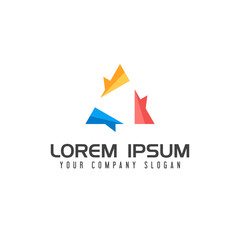 Media Logo design concept template