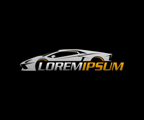 auto logo.sport car logo design concept template