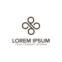 letter x minimalist logo design concept template