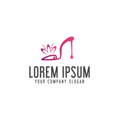 shoes accessories logo. design concept template