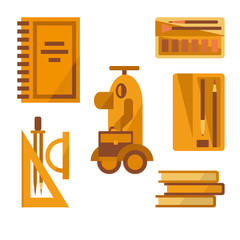 School supplies vector illustration
