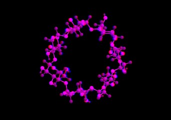 Molecular structure of beta cyclodextrin