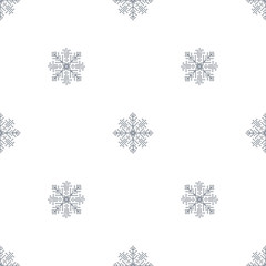 Seamless pattern with abstract  snowflakes  Light Christmas background 