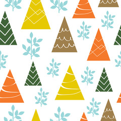 Obraz premium Tree and leaf pattern