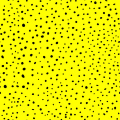 yellow doodles polka dot