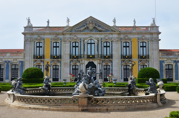 The Palace of Queluz is a Portuguese 18th-century palace located at Queluz in Sintra Municipality Lisbon District, Portugal