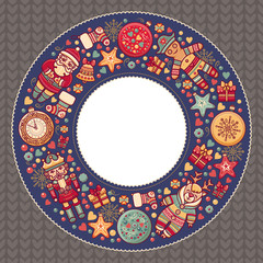 Merry Christmas background. Textless template
