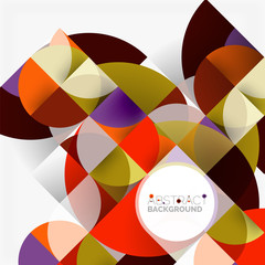 Modern geometrical abstract background circles