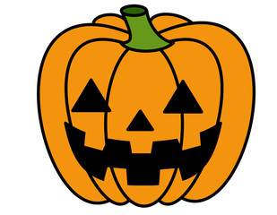 かぼちゃ(薄いオレンジ色、顔)