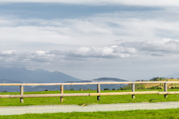 Fototapeta premium Beautiful landscape mountain view of Utsukushigahara is one of the most important and popular natural place in Nagano , Japan.