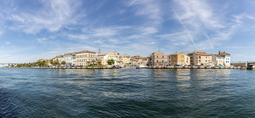 scenic old village of Martigues at the french riviera - obrazy, fototapety, plakaty