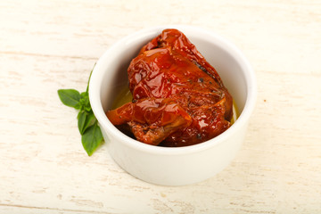 Dried tomato in olive oil