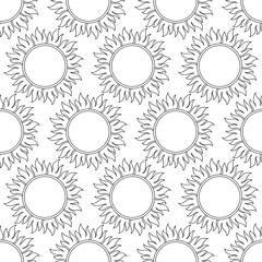 Abstract vintage seamless background with mandala ornaments.