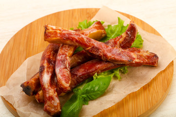 Smoked pork ribs