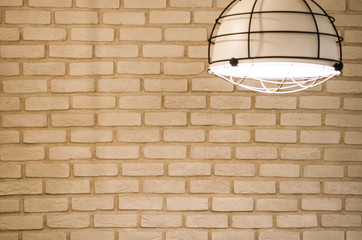 A nice lamp and wall background