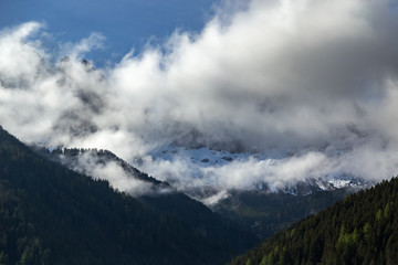 Fototapeta premium Dolomites Italian Alps. Puez Geisler nature park