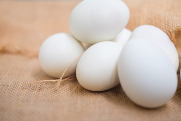 Close up salted duck eggs