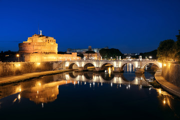 Castel Sant Angelo at night